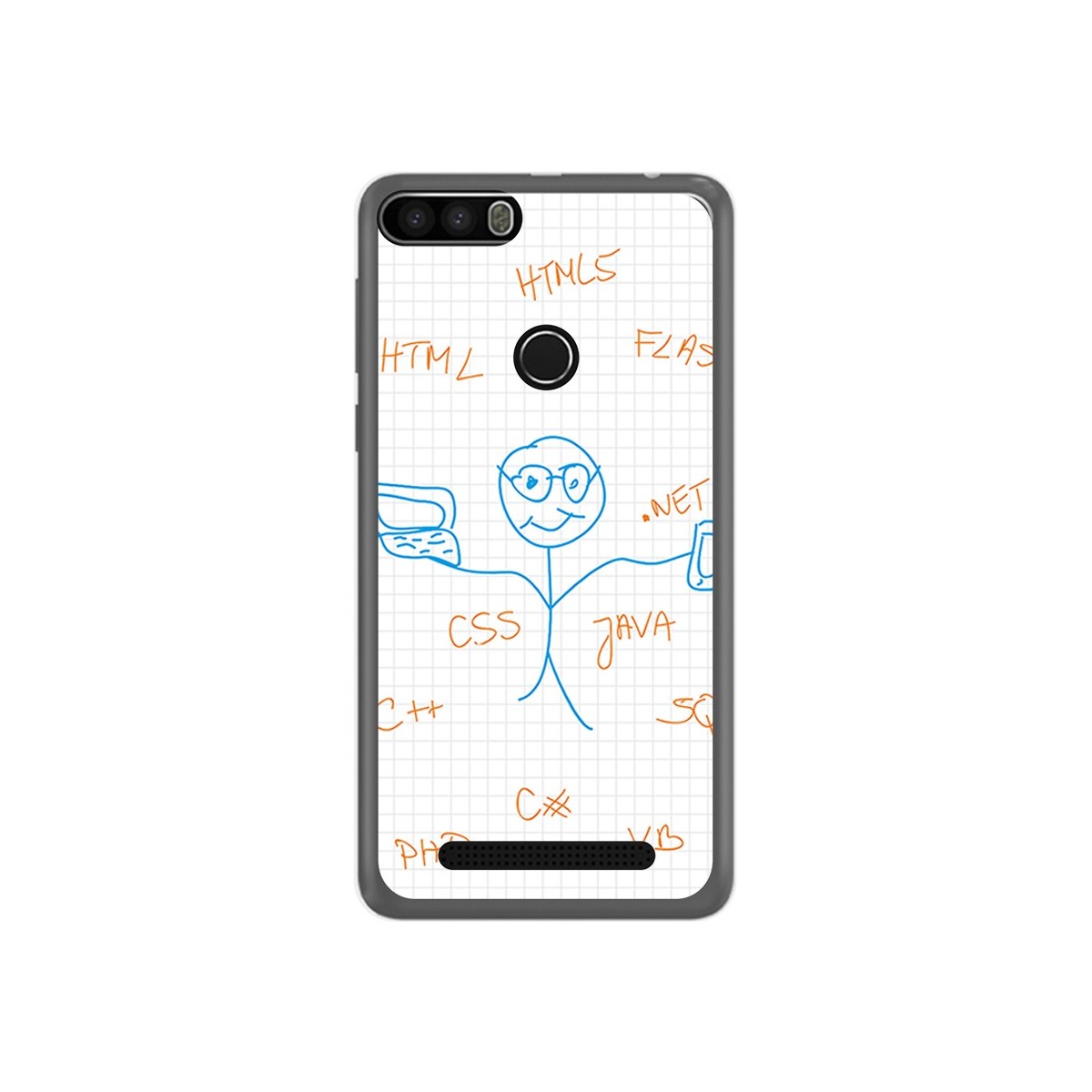 Funda Gel Tpu para Leagoo Kiicaa Power Diseño Informatico Dibujos