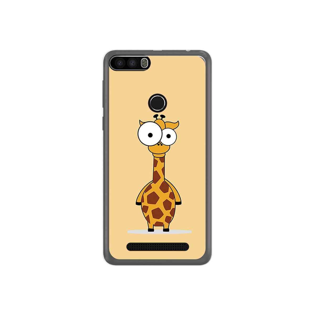 Funda Gel Tpu para Leagoo Kiicaa Power Diseño Jirafa Dibujos