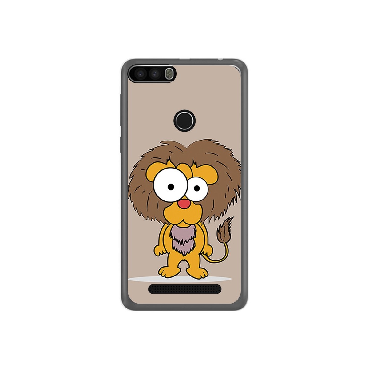 Funda Gel Tpu para Leagoo Kiicaa Power Diseño Leon Dibujos