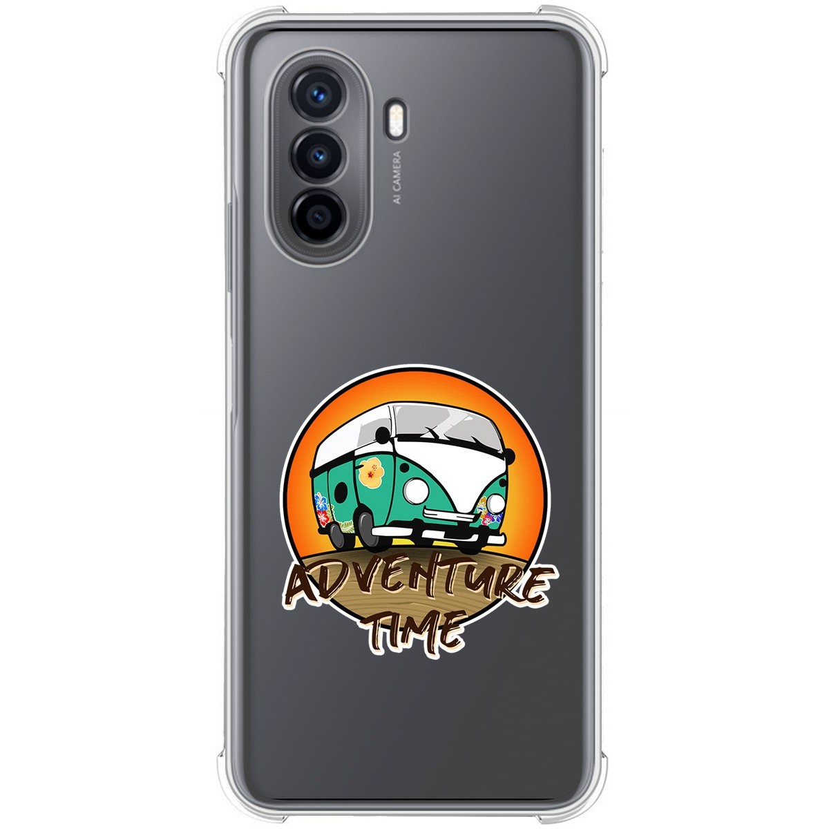Funda Silicona Antigolpes para Huawei Nova Y70 diseño Adventure Time Dibujos