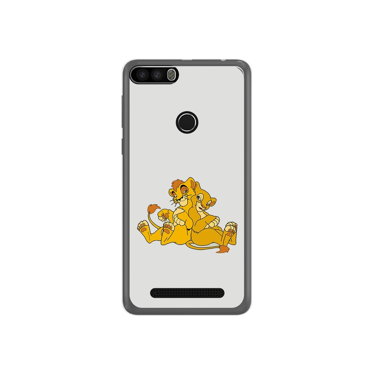 Funda Gel Tpu para Leagoo Kiicaa Power Diseño Leones Dibujos