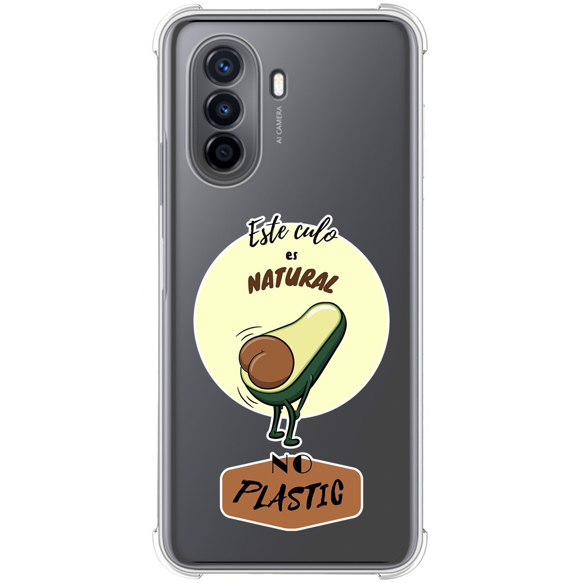 Funda Silicona Antigolpes para Huawei Nova Y70 diseño Culo Natural Dibujos