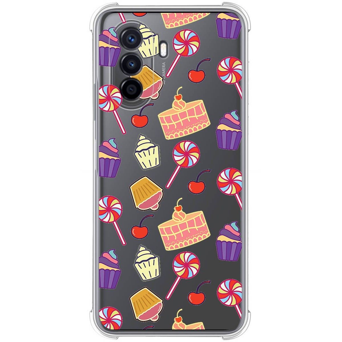 Funda Silicona Antigolpes para Huawei Nova Y70 diseño Dulces 01 Dibujos