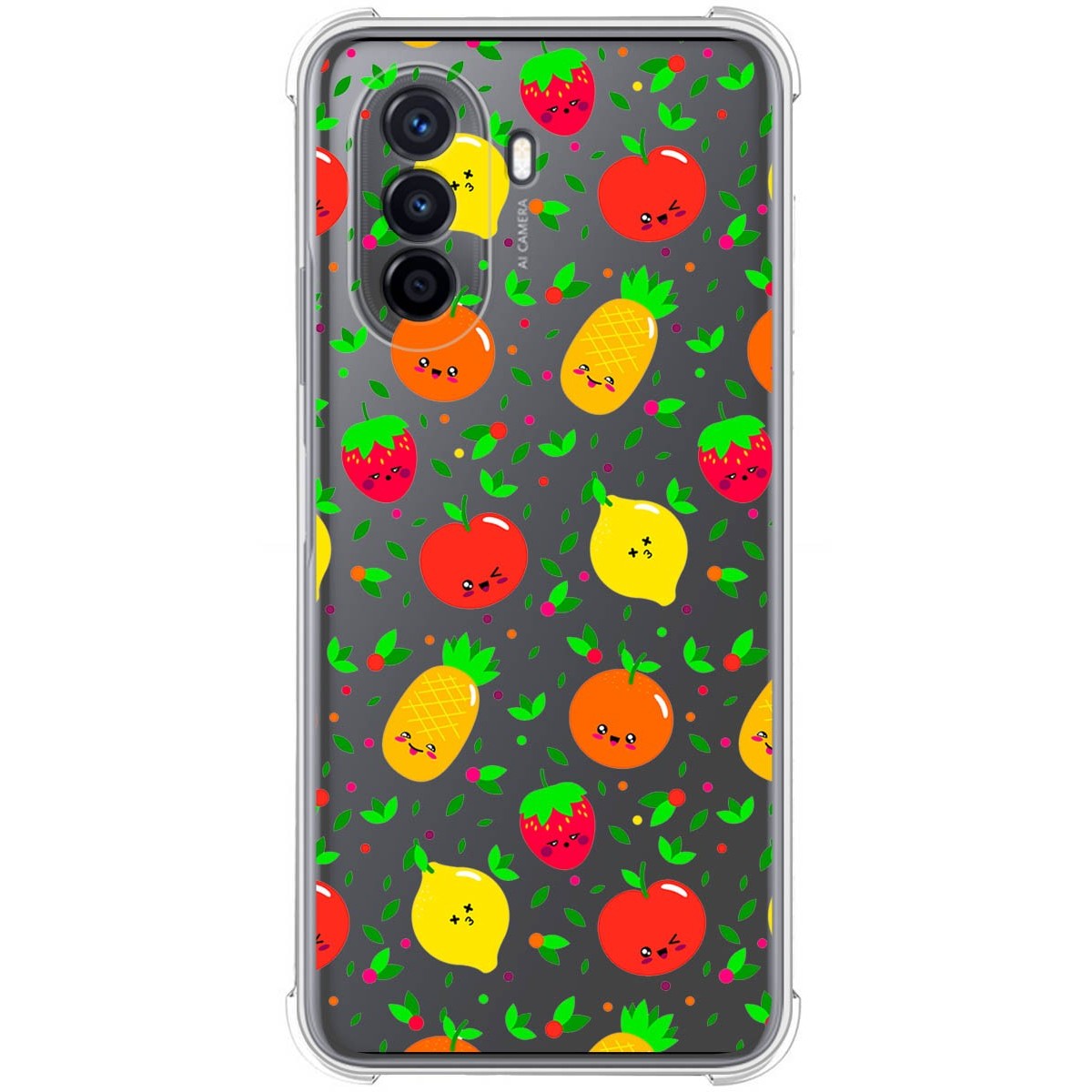 Funda Silicona Antigolpes para Huawei Nova Y70 diseño Frutas 01 Dibujos