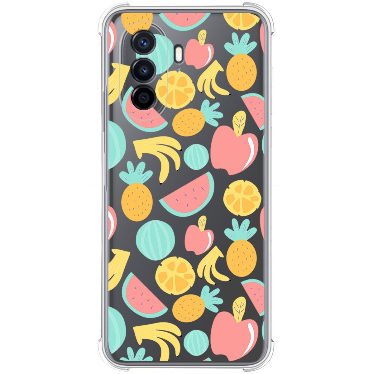 Funda Silicona Antigolpes para Huawei Nova Y70 diseño Frutas 02 Dibujos
