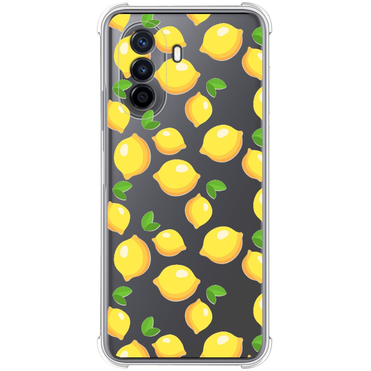 Funda Silicona Antigolpes para Huawei Nova Y70 diseño Limones Dibujos