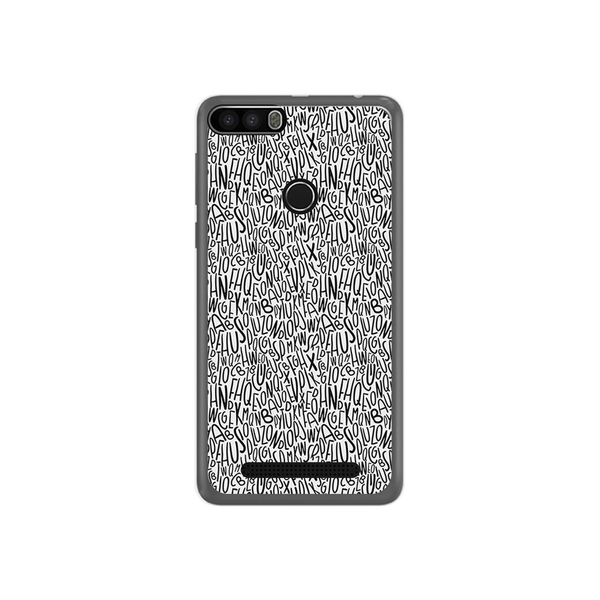 Funda Gel Tpu para Leagoo Kiicaa Power Diseño Letras Dibujos