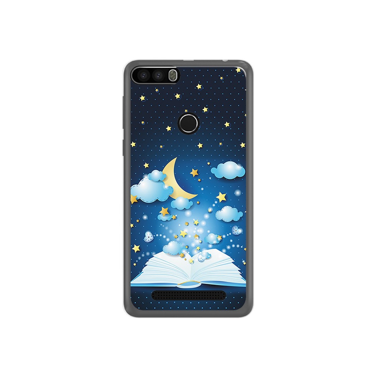 Funda Gel Tpu para Leagoo Kiicaa Power Diseño Libro Cuentos Dibujos