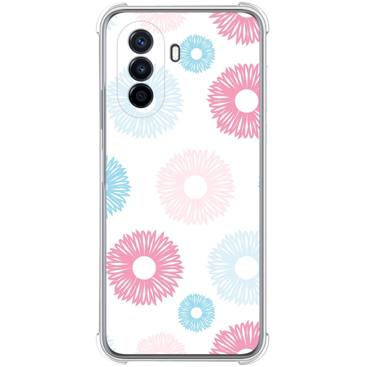 Funda Silicona Antigolpes para Huawei Nova Y70 diseño Flores 06 Dibujos