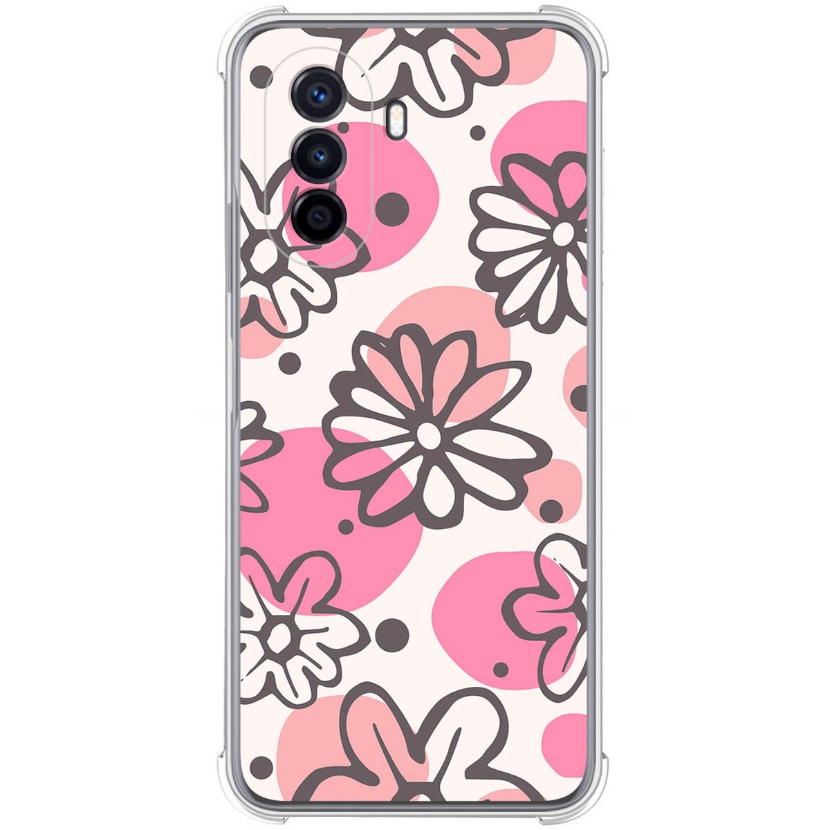 Funda Silicona Antigolpes para Huawei Nova Y70 diseño Flores 09 Dibujos
