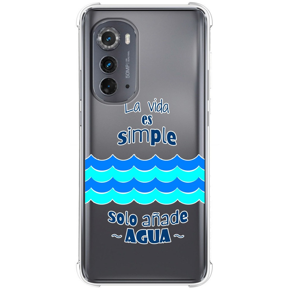 Funda Silicona Antigolpes para Motorola Moto Edge 30 5G diseño Agua Dibujos