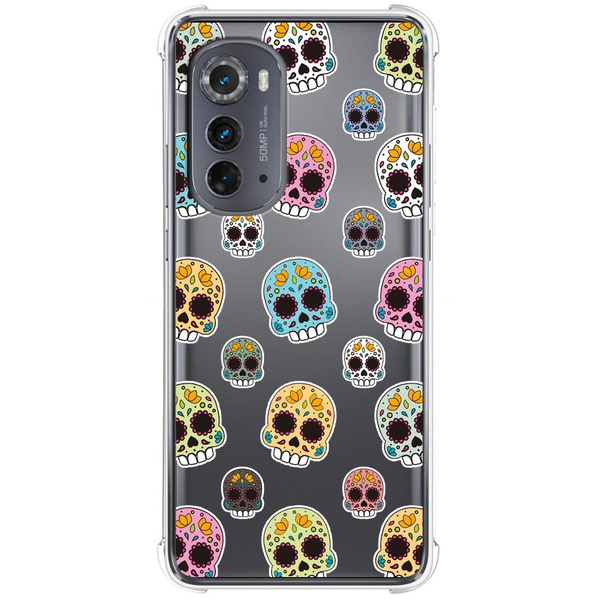 Funda Silicona Antigolpes para Motorola Moto Edge 30 5G diseño Catrina Dibujos