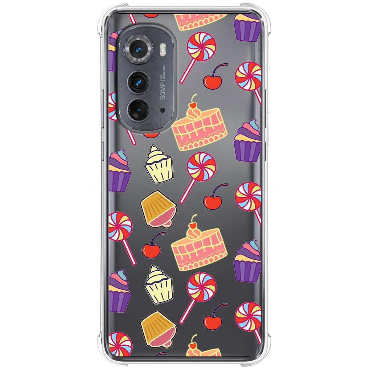 Funda Silicona Antigolpes para Motorola Moto Edge 30 5G diseño Dulces 01 Dibujos