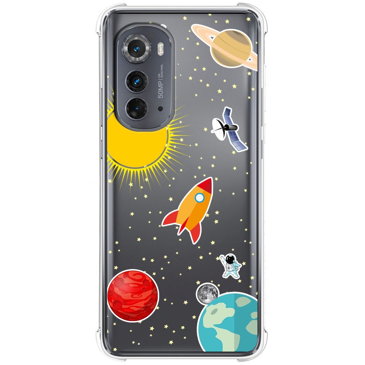 Funda Silicona Antigolpes para Motorola Moto Edge 30 5G diseño Espacio Dibujos