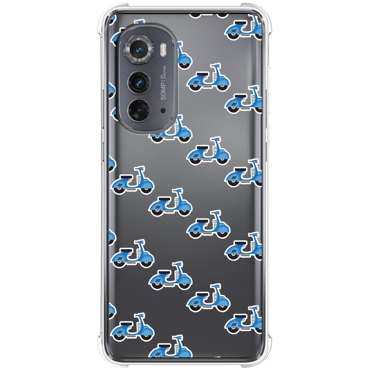 Funda Silicona Antigolpes para Motorola Moto Edge 30 5G diseño Scooter Dibujos