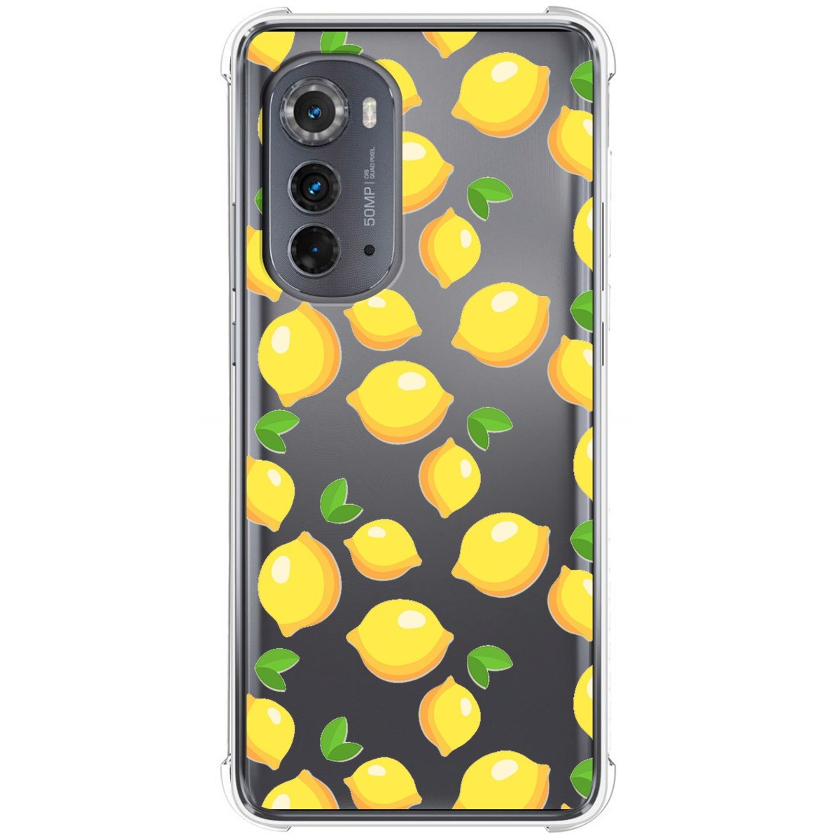 Funda Silicona Antigolpes para Motorola Moto Edge 30 5G diseño Limones Dibujos