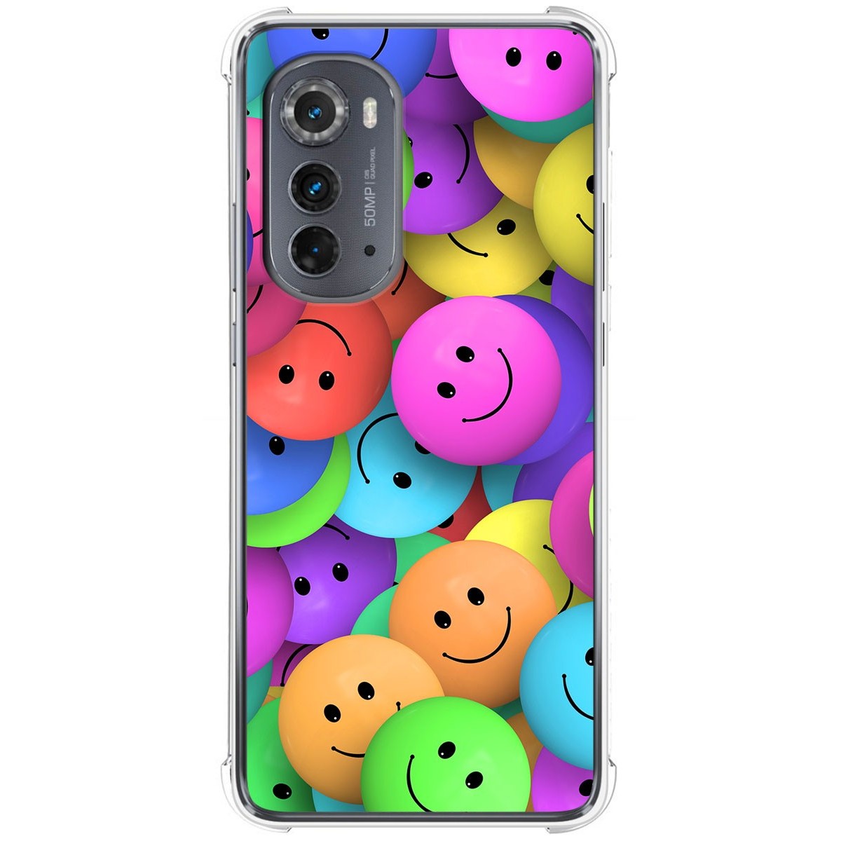 Funda Silicona Antigolpes para Motorola Moto Edge 30 5G diseño Smile Dibujos