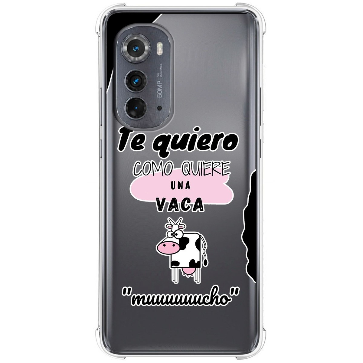 Funda Silicona Antigolpes para Motorola Moto Edge 30 5G diseño Vaca Dibujos