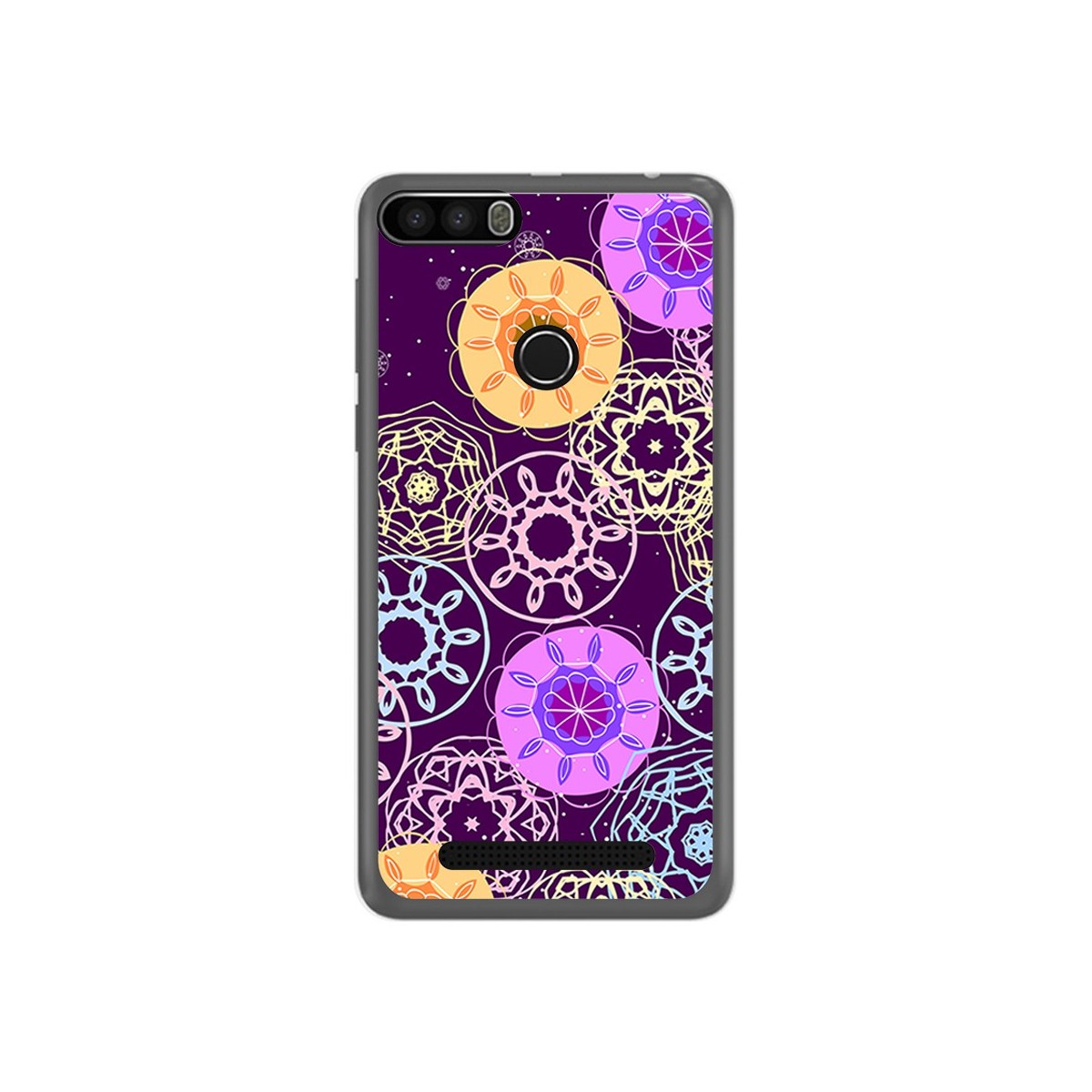 Funda Gel Tpu para Leagoo Kiicaa Power Diseño Radial Dibujos