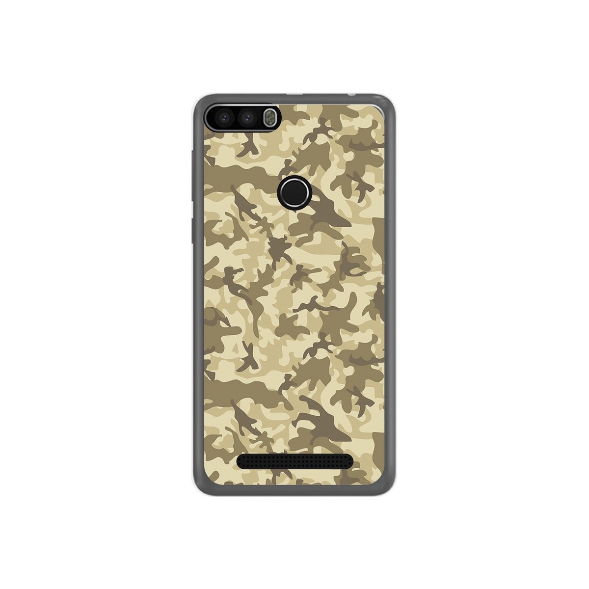 Funda Gel Tpu para Leagoo Kiicaa Power Diseño Sand Camuflaje Dibujos