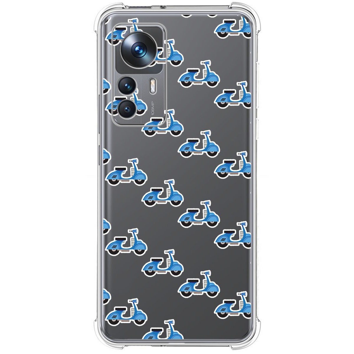 Funda Silicona Antigolpes para Xiaomi 12T / 12T Pro 5G diseño Scooter Dibujos