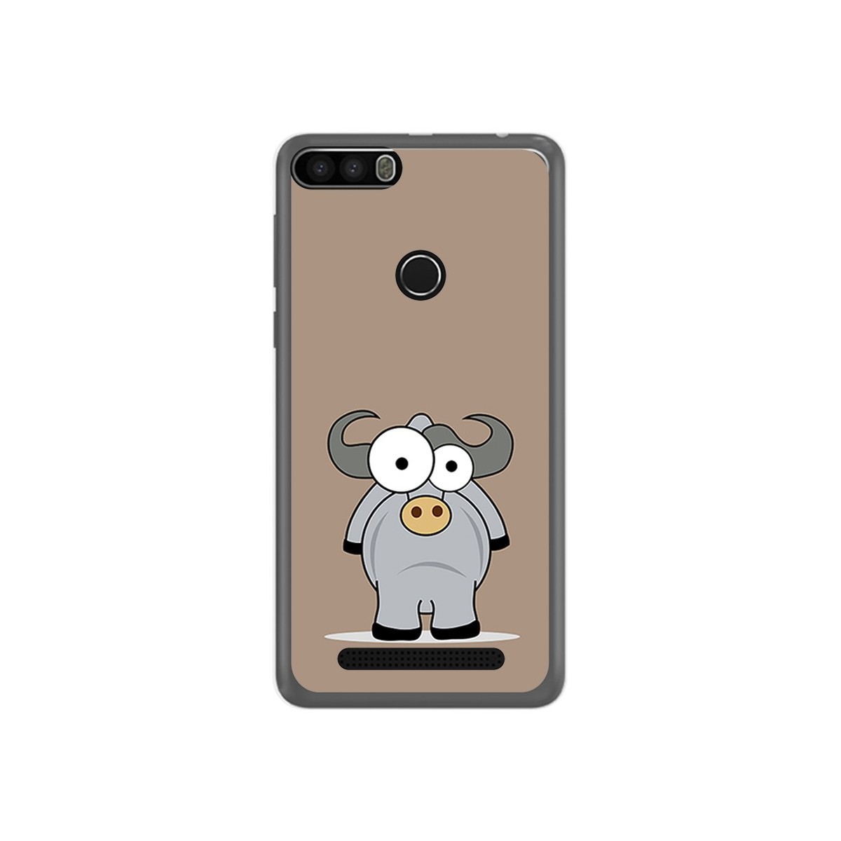 Funda Gel Tpu para Leagoo Kiicaa Power Diseño Toro Dibujos