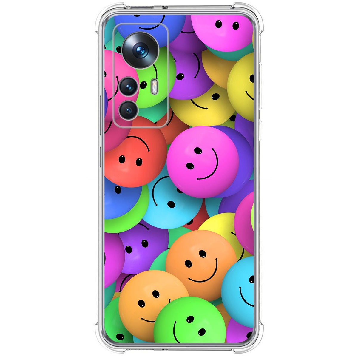 Funda Silicona Antigolpes para Xiaomi 12T / 12T Pro 5G diseño Smile Dibujos