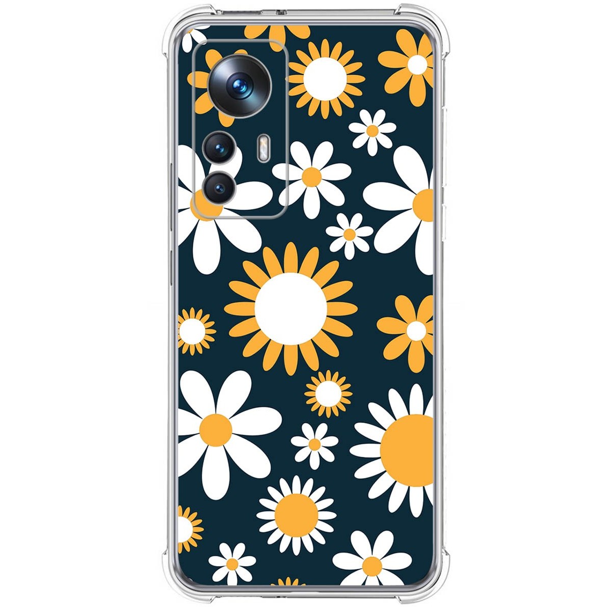 Funda Silicona Antigolpes para Xiaomi 12T / 12T Pro 5G diseño Flores 08 Dibujos