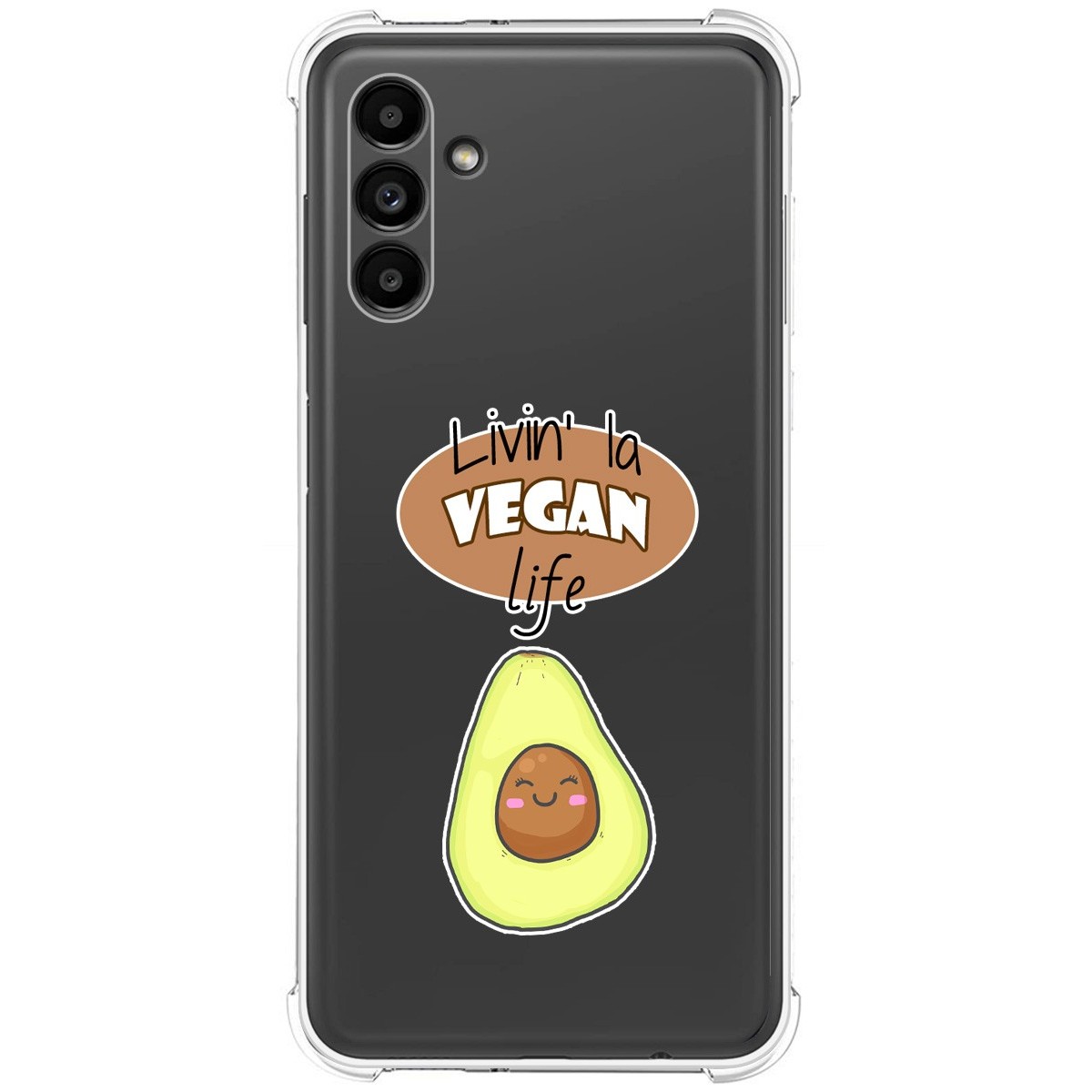 Funda Silicona Antigolpes para Samsung Galaxy A13 5G diseño Vegan Life Dibujos