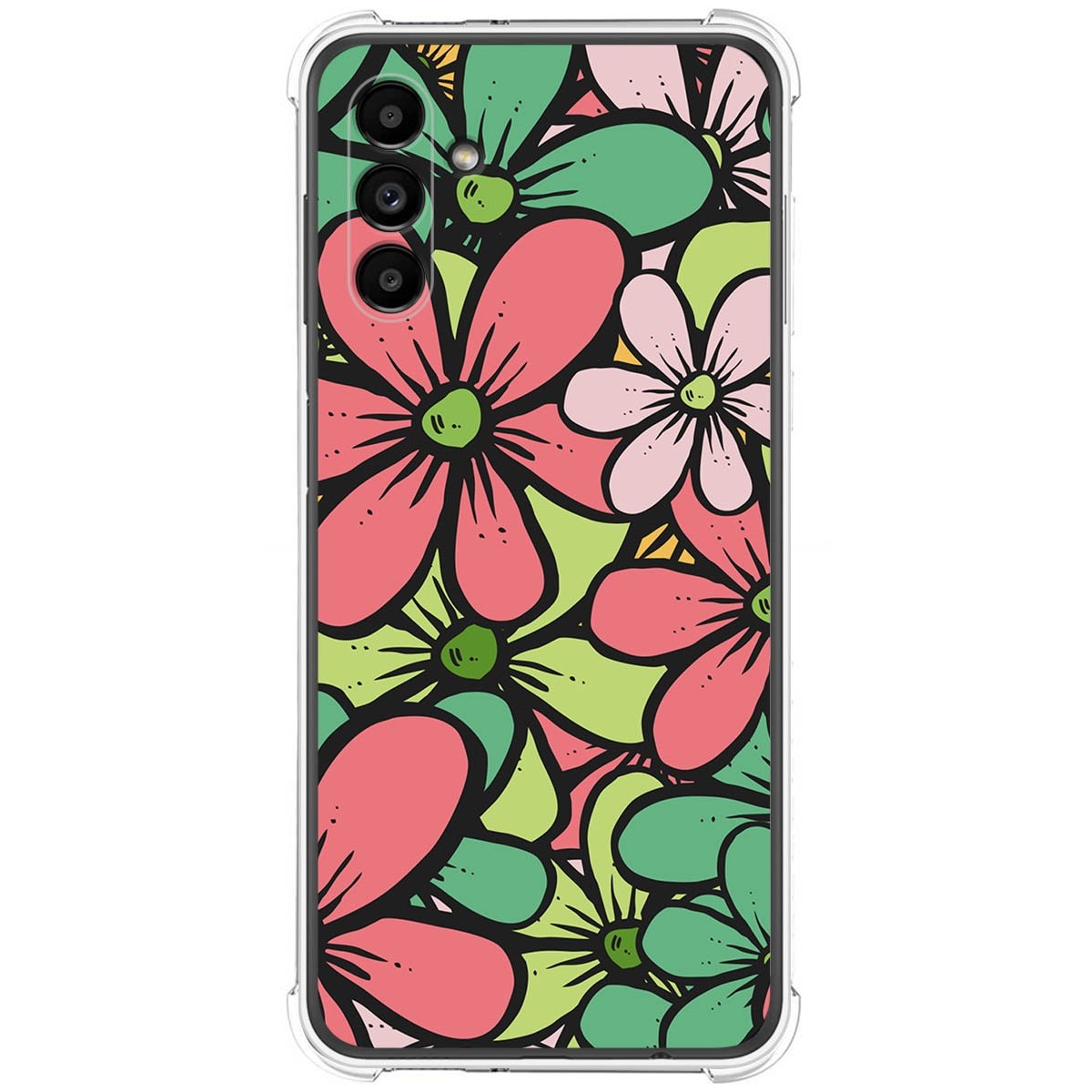 Funda Silicona Antigolpes para Samsung Galaxy A13 5G diseño Flores 02 Dibujos