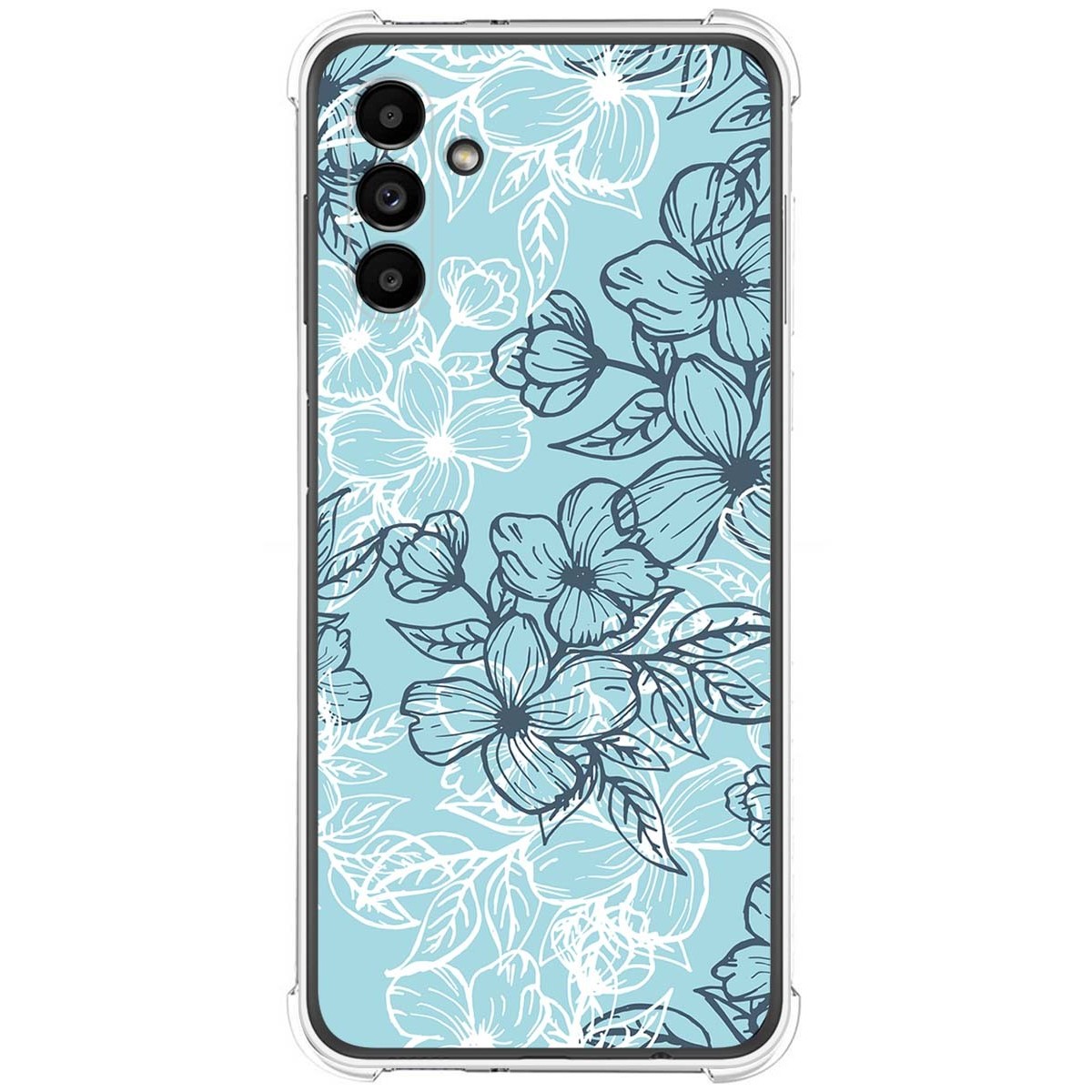 Funda Silicona Antigolpes para Samsung Galaxy A13 5G diseño Flores 03 Dibujos