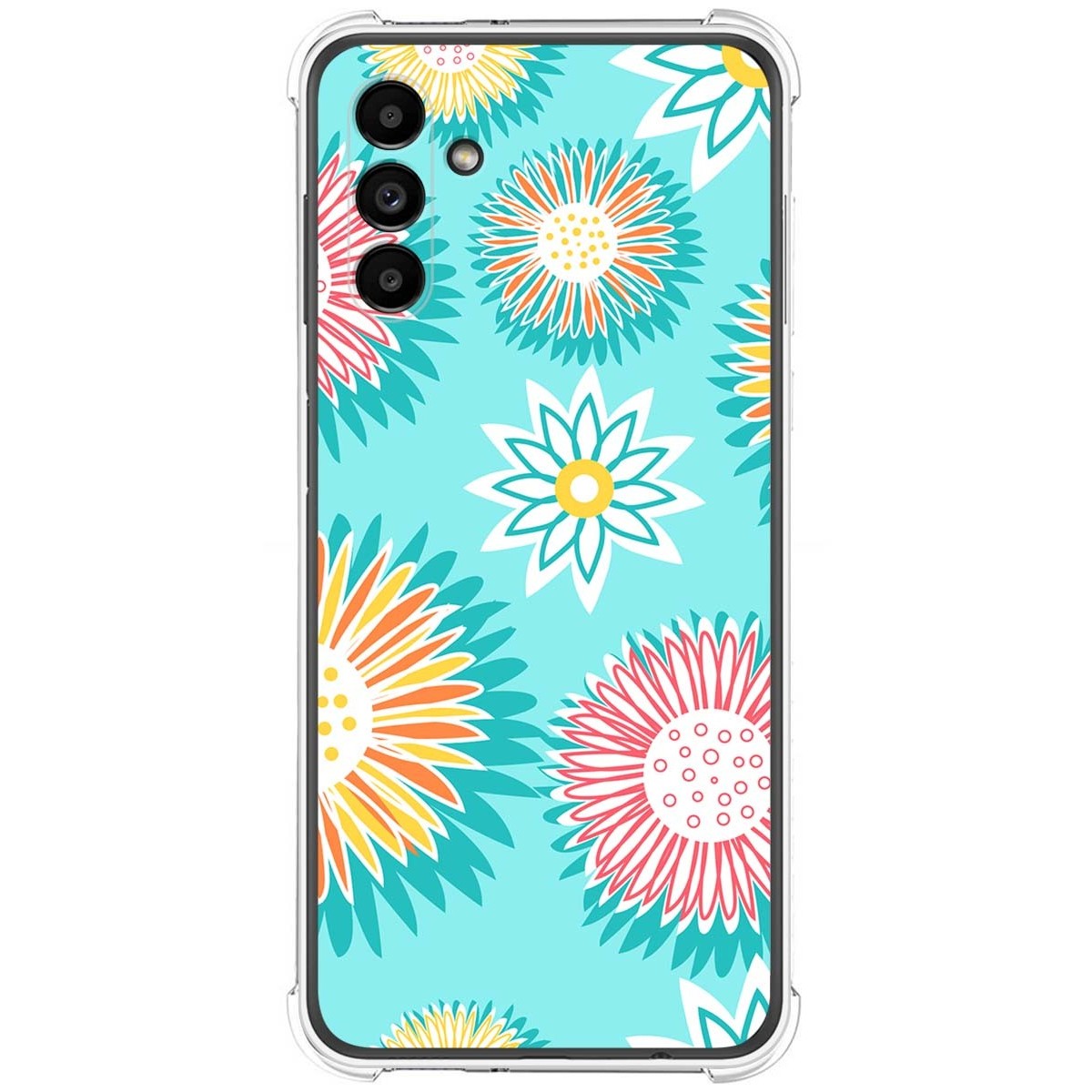 Funda Silicona Antigolpes para Samsung Galaxy A13 5G diseño Flores 05 Dibujos