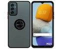 Funda Mate con Borde Negro y Anillo Giratorio 360 para Samsung Galaxy A23 5G