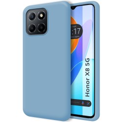 Funda Silicona Líquida Ultra Suave para Huawei Honor X8 color Morada