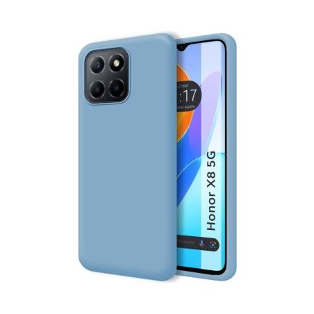 Funda Silicona Líquida Ultra Suave para Huawei Honor X8 5G color Azul
