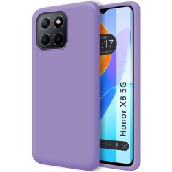 Funda Silicona Líquida Ultra Suave para Huawei Honor X8 5G color Morada