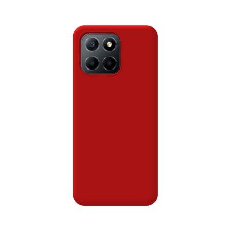 Funda Silicona Líquida Ultra Suave para Huawei Honor X8 5G color Roja