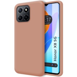 Funda Silicona Líquida Ultra Suave para Huawei Honor X8 5G color Rosa