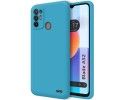 Funda Silicona Líquida Ultra Suave para ZTE Blade A52 color Azul