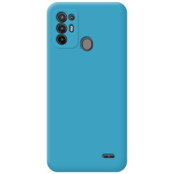 Funda Silicona Líquida Ultra Suave para ZTE Blade A52 color Azul 2