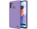 Funda Silicona Líquida Ultra Suave para ZTE Blade A52 color Morada