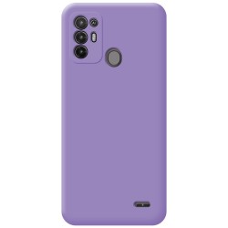 Funda Silicona Líquida Ultra Suave para ZTE Blade A52 color Morada 2