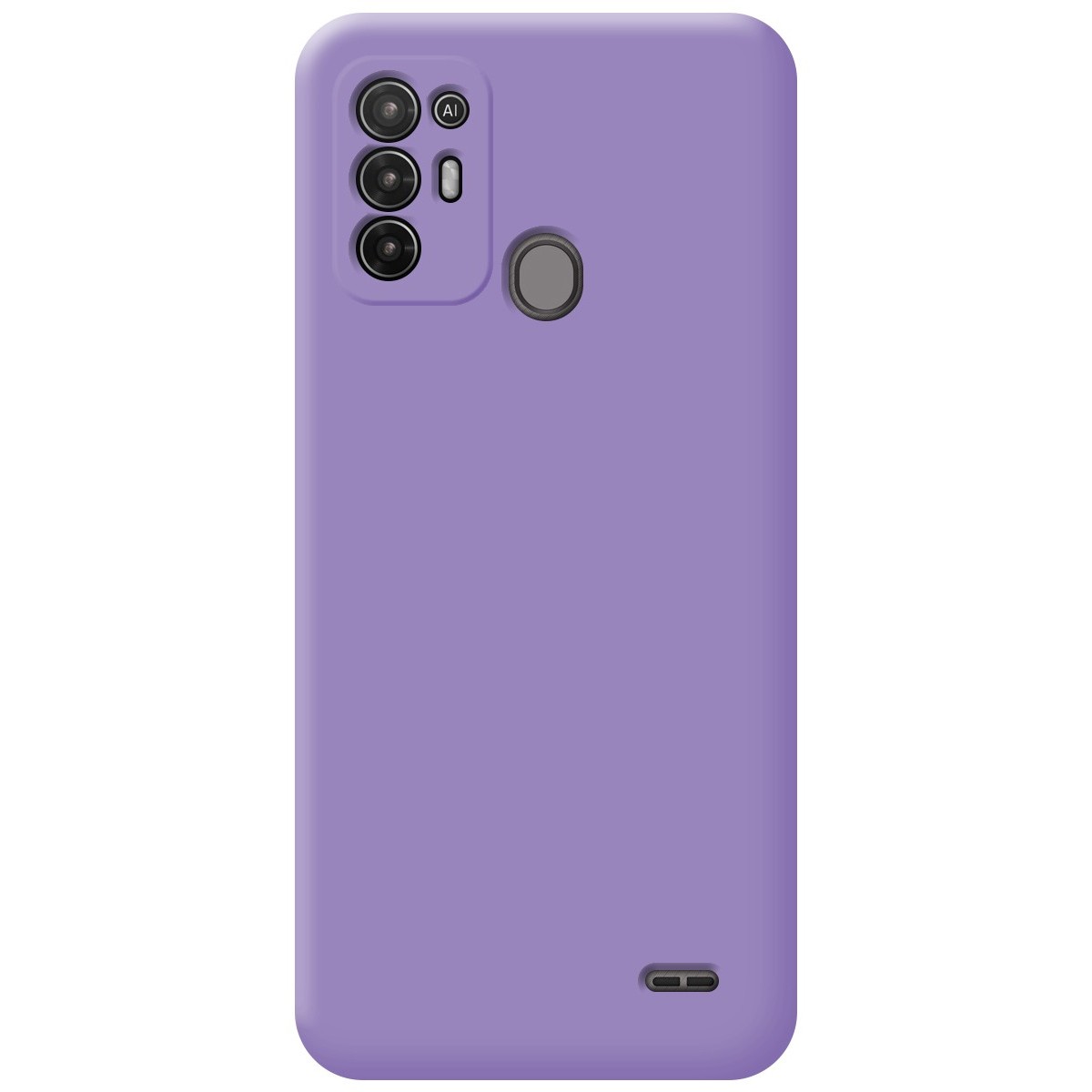 Funda Silicona Líquida Ultra Suave para ZTE Blade A52 color Morada