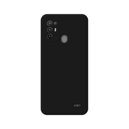 Funda Silicona Líquida Ultra Suave para ZTE Blade A52 color Negra