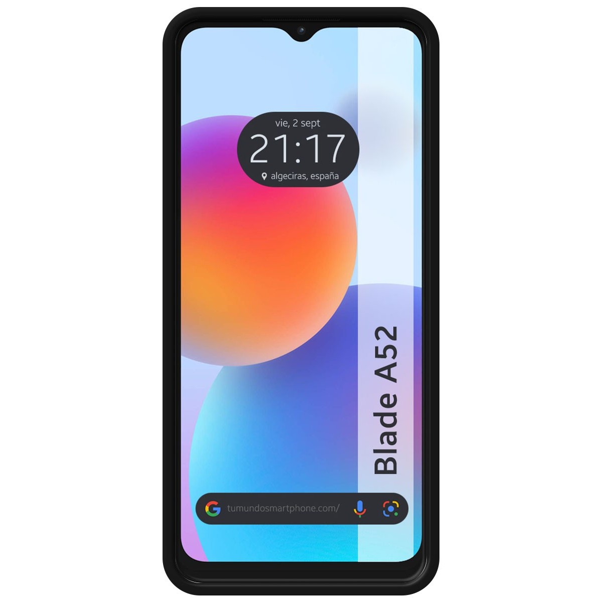 Funda Silicona Líquida Ultra Suave para ZTE Blade A52 color Negra