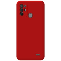 Funda Silicona Líquida Ultra Suave para ZTE Blade A52 color Roja 2