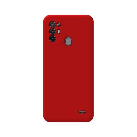 Funda Silicona Líquida Ultra Suave para ZTE Blade A52 color Roja