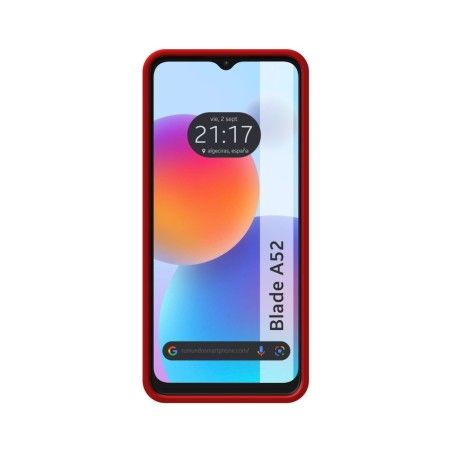 Funda Silicona Líquida Ultra Suave para ZTE Blade A52 color Roja