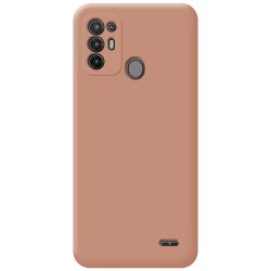 Funda Silicona Líquida Ultra Suave para ZTE Blade A52 color Rosa 2