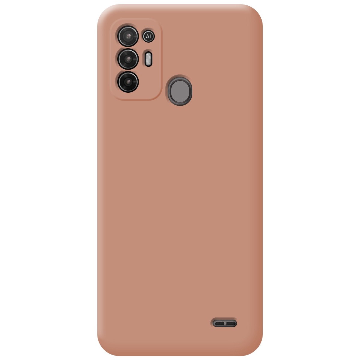 Funda Silicona Líquida Ultra Suave para ZTE Blade A52 color Rosa